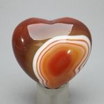 Carnelian Crystal Heart ~45mm