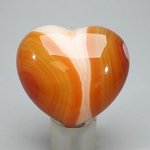 Carnelian Crystal Heart ~45mm