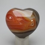 Carnelian Crystal Heart ~45mm