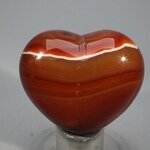 Carnelian Crystal Heart ~45mm