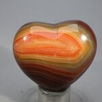 Carnelian Crystal Heart ~45mm