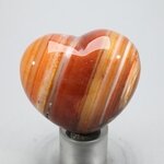 Carnelian Crystal Heart ~45mm