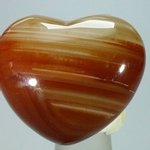 Carnelian Crystal Heart ~45mm