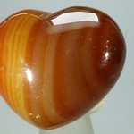 Carnelian Crystal Heart ~45mm