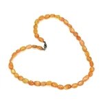 Carnelian Gemstone Necklace with clasp - 17 Inches