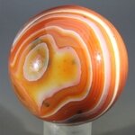 Carnelian Red Banded Agate Crystal Sphere ~42mm