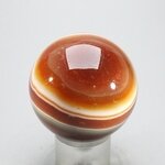Carnelian Red Banded Agate Crystal Sphere ~45mm