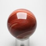 Carnelian Red Banded Agate Crystal Sphere ~50mm