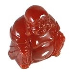 Carnelian Sitting Buddha Statue