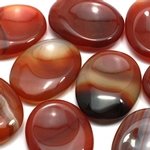 Carnelian Thumb Stone ~40mm