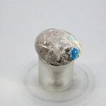 Cavansite & Stilbite Tumblestone ~25mm