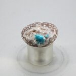 Cavansite & Stilbite Tumblestone ~25mm