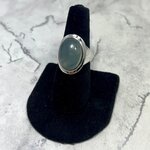 Chalcedony Oval 925 Sterling Silver Ring~8 US / Q UK