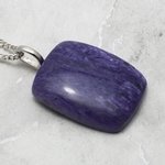 Charoite Gemstone Pendant ~29mm
