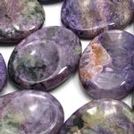 Charoite Thumb Stone ~40mm