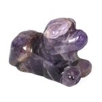 Chevron Amethyst Crystal Dog