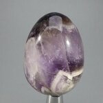 Chevron Amethyst Crystal Egg ~48mm