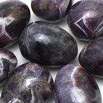 Chevron Amethyst Crystal Egg ~48mm