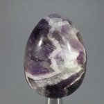 Chevron Amethyst Crystal Egg ~48mm