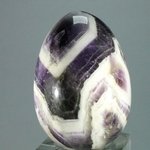 Chevron Amethyst Crystal Egg ~50mm