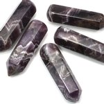 Chevron Amethyst Crystal Massage Wand ~70mm