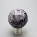 Chevron Amethyst Crystal Sphere ~45mm