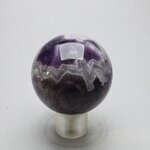 Chevron Amethyst Crystal Sphere ~45mm