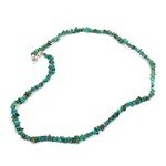 Chinese Turquoise Gemstone Chip Necklace with Clasp