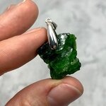 Chromian Diopside Healing Crystal 925 Silver Pendant ~21mm