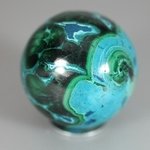 Chrysocolla & Malachite Crystal Sphere ~47mm