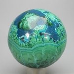 Chrysocolla & Malachite Crystal Sphere ~54mm