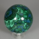 Chrysocolla & Malachite Crystal Sphere ~55mm