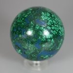 Chrysocolla & Malachite Crystal Sphere ~55mm