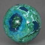 Chrysocolla & Malachite Crystal Sphere ~6.2cm