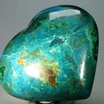 Chrysocolla & Malachite Polished Heart ~94x84mm