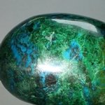 Chrysocolla and Malachite Polished Stone ~65x45mm