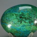 Chrysocolla and Malachite Polished Stone ~66 x 52mm