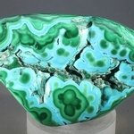 Chrysocolla and Malachite Polished Stone ~70mm