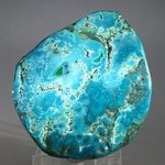 Chrysocolla and Malachite Polished Stone ~72mm