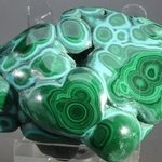Chrysocolla and Malachite Polished Stone ~85mm