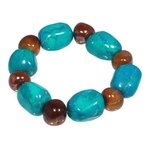 Chrysocolla Howlite & Carnelian Bracelet