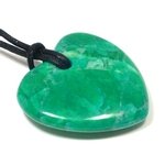 Chrysocolla Howlite Heart Necklace 'Understanding'