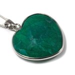 Chrysocolla Howlite Heart Pendant ~30mm