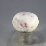 Cinnabar in Quartz Tumblestone ~24mm