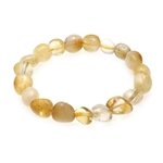 Citrine Crystal Bead Bracelet