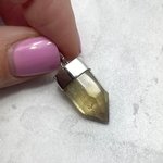 Citrine Polished Point Pendant ~23mm