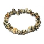 Dalmatian Jasper Gemstone Chip Bracelet