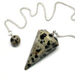 Dalmation Jasper Crystal Pendulum