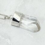 Danburite Healing Crystal 925 Silver Pendant ~26mm