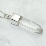 Danburite Healing Crystal 925 Silver Pendant ~29mm